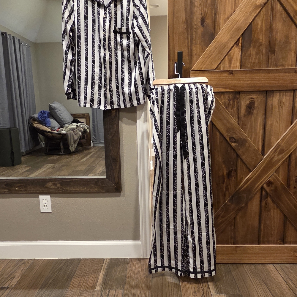 Victoria's Secret Black and White Striped Top